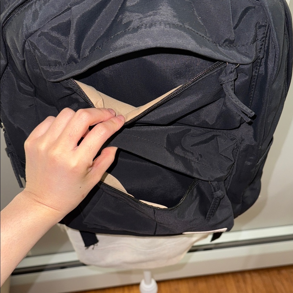Waterproof Black Backpack, Barely Worn - image 3